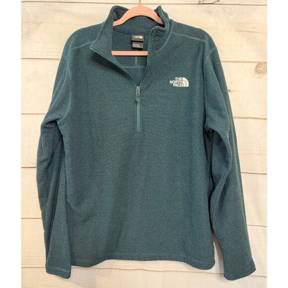 The North Face Men's Pullover Green Half Zip Easy Comfy Size LG - Picture 1 of 7